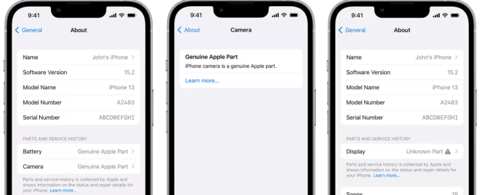 iOS 15.2 will display the history of service interventions on the iPhone
