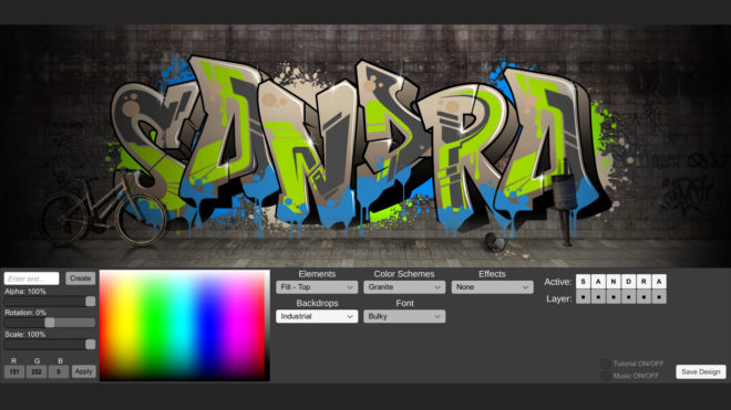 The graffiti creator